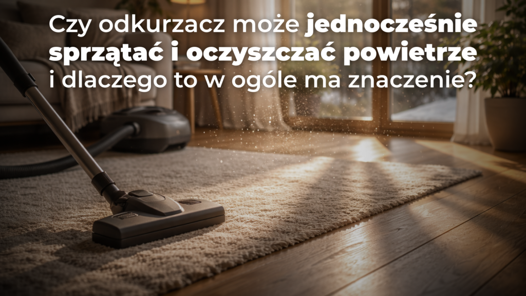 Czy odkurzacz może jednocześnie sprzątać i oczyszczać powietrze - i dlaczego to w ogóle ma znaczenie?
