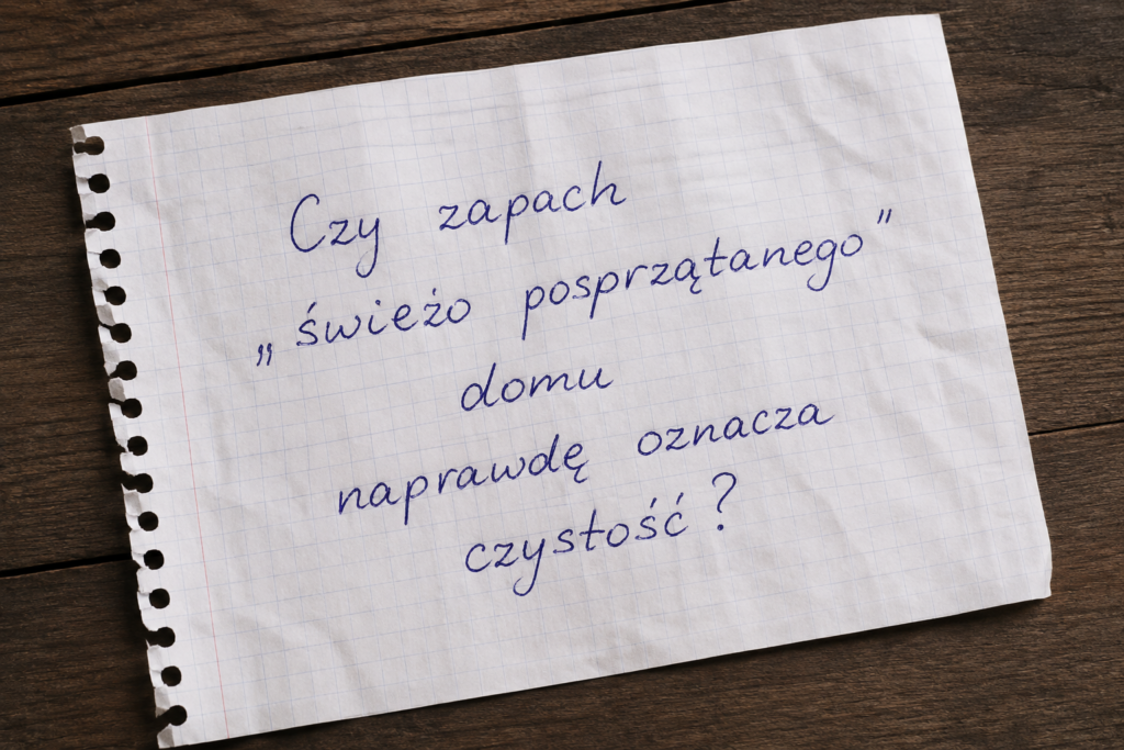 Czy zapach „świeżo posprzątanego domu" naprawdę oznacza czystość?